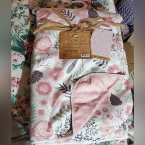 NWT Free Little Bird Reversible Baby Blanket